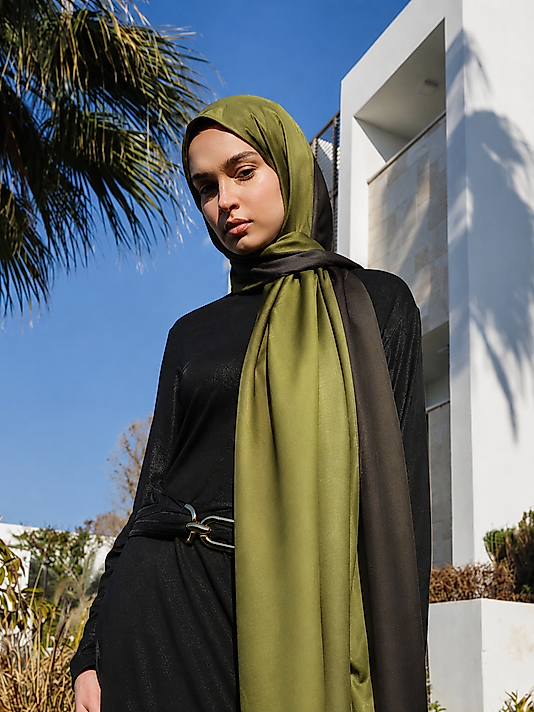 Luna Soft Şal – Zeytin Işıltısı