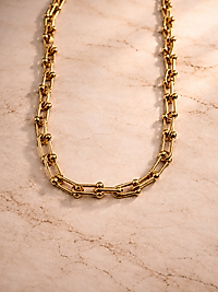 Gold Modern Ataç Zincir Kolye